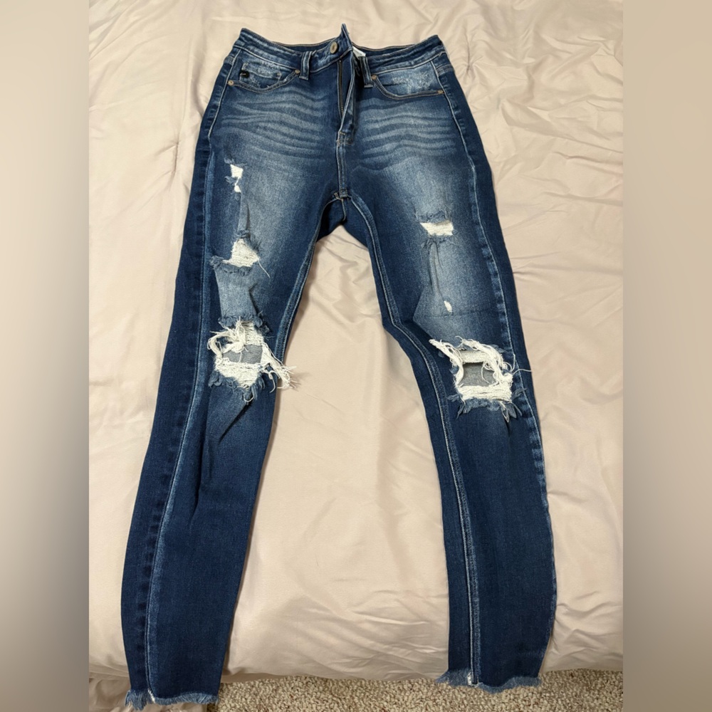 Distressed Blue Women's Jeans